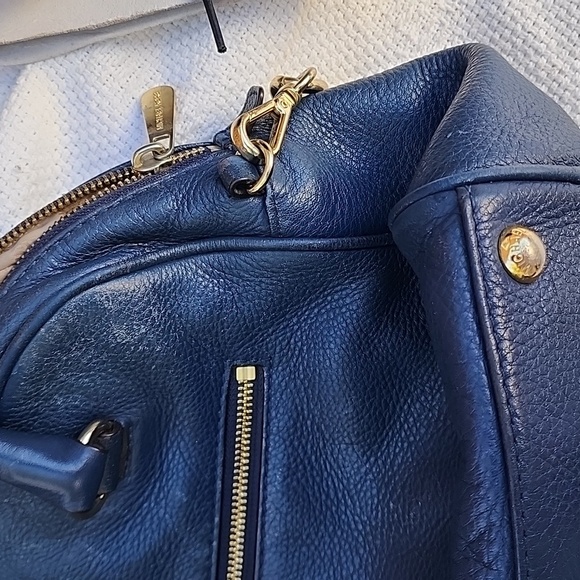 Michael Michael Kors blue leather satchel crossbody‎ - Picture 12 of 16